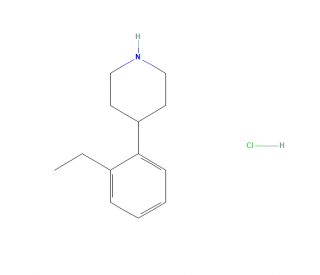 4-(2-Ethylphenyl)piperidine hydrochloride (CAS 74150-51-9) - chemical structure image