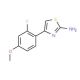 4-(2-Fluoro-4-methoxy-phenyl)-thiazol-2-ylamine - chemical structure image