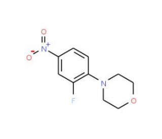 4-(2-Fluoro-4-nitrophenyl)morpholine (CAS 2689-39-6) - chemical structure image