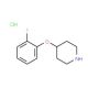 4-(2-Fluoro-phenoxy)-piperidine hydrochloride - chemical structure image