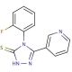 4-(2-Fluoro-phenyl)-5-pyridin-3-yl-4H-[1,2,4]triazole-3-thiol - chemical structure image