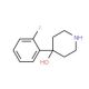 Estrutura molecular do 4-(2-Fluoro-phenyl)-piperidin-4-ol, Número CAS: 871113-19-8 4-(2-Fluoro-phenyl)-piperidin-4-ol (CAS 871113-19-8) - chemical structure image