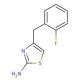 4-(2-fluorobenzyl)-1,3-thiazol-2-amine - chemical structure image