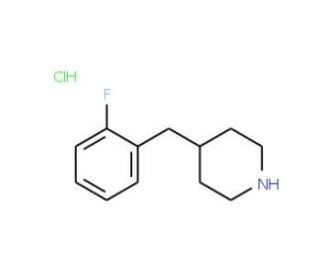 4-(2-Fluorobenzyl)piperidine hydrochloride (CAS 193357-21-0) - chemical structure image