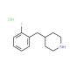 4-(2-Fluorobenzyl)piperidine hydrochloride (CAS 193357-21-0) - chemical structure image