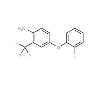 4-(2-Fluorophenoxy)-2-(trifluoromethyl)aniline - chemical structure image