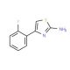 4-(2-fluorophenyl)-1,3-thiazol-2-amine (CAS 145029-82-9) - chemical structure image