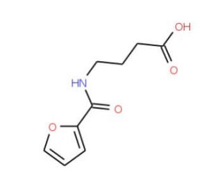 4-(2-furoylamino)butanoic acid (CAS ) - chemical structure image