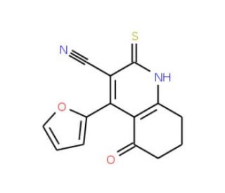4-(2-furyl)-2-mercapto-5-oxo-5,6,7,8-tetrahydroquinoline-3-carbonitrile - chemical structure image
