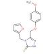 4-(2-furylmethyl)-5-[(4-methoxyphenoxy)methyl]-4H-1,2,4-triazole-3-thiol - chemical structure image