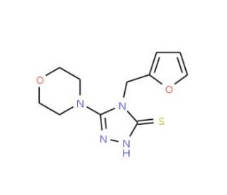 4-(2-furylmethyl)-5-morpholin-4-yl-4H-1,2,4-triazole-3-thiol - chemical structure image
