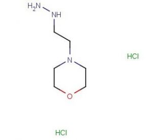 4-(2-hydrazinoethyl)morpholine dihydrochloride (CAS 874-82-8) - chemical structure image