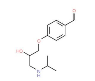 4-[2-Hydroxy-3-[(1-methylethyl)amino]propoxy]benzaldehyde (CAS 29122-74-5) - chemical structure image