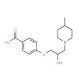 4-[2-Hydroxy-3-(4-methyl-piperidin-1-yl)-propoxy]-benzoic acid - chemical structure image