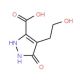 4-(2-Hydroxy-ethyl)-5-oxo-2,5-dihydro-1H-pyrazole-3-carboxylic acid - chemical structure image