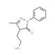 4-(2-Hydroxyethyl)-3-methyl-1-phenyl-2-pyrazolin-5-one (CAS 10223-33-3) - chemical structure image