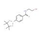 4-(2-Hydroxyethylcarbamoyl)phenylboronic acid, pinacol ester (CAS 1073353-51-1) - chemical structure image