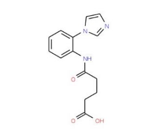 4-(2-Imidazol-1-yl-phenylcarbamoyl)-butyric acid - chemical structure image