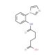 4-(2-Imidazol-1-yl-phenylcarbamoyl)-butyric acid - chemical structure image