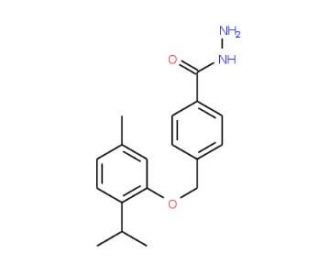 4-(2-Isopropyl-5-methyl-phenoxymethyl)-benzoic acid hydrazide - chemical structure image