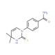 4-(2-Mercapto-4,4-dimethylpyrimidin-1(4H)-yl)-benzamide - chemical structure image