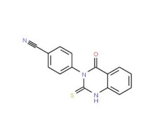 4-(2-mercapto-4-oxoquinazolin-3(4H)-yl)benzonitrile - chemical structure image
