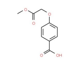 4-(2-methoxy-2-oxoethoxy)benzoic acid - chemical structure image