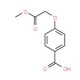 4-(2-methoxy-2-oxoethoxy)benzoic acid - chemical structure image