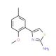 4-(2-methoxy-5-methylphenyl)-1,3-thiazol-2-amine - chemical structure image