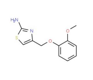 4-(2-Methoxy-phenoxymethyl)-thiazol-2-ylamine - chemical structure image