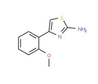 4-(2-Methoxy-phenyl)-thiazol-2-ylamine (CAS 93209-95-1) - chemical structure image