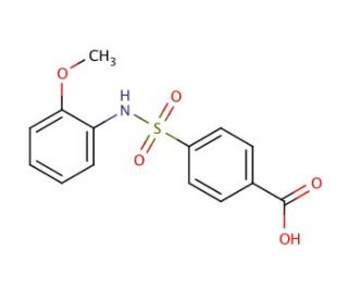 4-(2-Methoxy-phenylsulfamoyl)-benzoic acid - chemical structure image