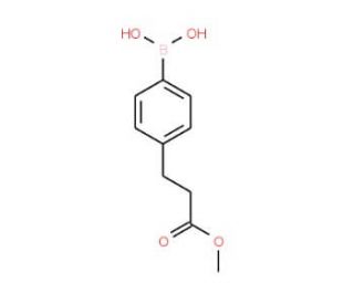 4-(2-Methoxycarbonylethyl)benzeneboronic acid (CAS 850568-44-4) - chemical structure image