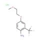 4-(2-Methoxyethoxy)-2-(trifluoromethyl)anilinehydrochloride - chemical structure image