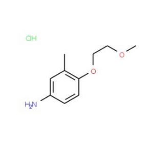 4-(2-Methoxyethoxy)-3-methylaniline hydrochloride - chemical structure image
