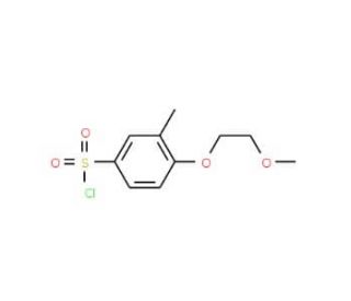 4-(2-methoxyethoxy)-3-methylbenzenesulfonyl chloride - chemical structure image