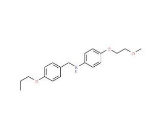4-(2-Methoxyethoxy)-N-(4-propoxybenzyl)aniline - chemical structure image