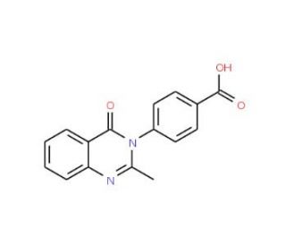 4-(2-methyl-4-oxoquinazolin-3(4H)-yl)benzoic acid (CAS 4005-05-4) - chemical structure image