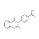 4-(2-methyl-4-oxoquinazolin-3(4H)-yl)benzoic acid (CAS 4005-05-4) - chemical structure image