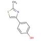 4-(2-Methyl-4-thiazolyl)phenol (CAS 30686-73-8) - chemical structure image