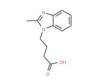 4-(2-Methyl-benzoimidazol-1-yl)-butyric acid (CAS 115444-73-0) - chemical structure image
