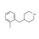 4-(2-Methyl-benzyl)-piperidine (CAS 496056-24-7) - chemical structure image