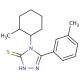 4-(2-Methyl-cyclohexyl)-5-m-tolyl-4H-[1,2,4]triazole-3-thiol - chemical structure image