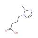 4-(2-Methyl-imidazol-1-yl)-butyric acid (CAS 110525-54-7) - chemical structure image