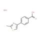 4-(2-Methyl-thiazol-4-yl)-benzoic acidhydrobromide - chemical structure image