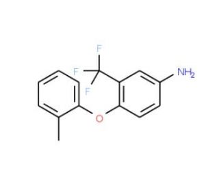 4-(2-Methylphenoxy)-3-(trifluoromethyl)aniline - chemical structure image