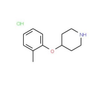 4-(2-Methylphenoxy)piperidine hydrochloride (CAS 65367-95-5) - chemical structure image