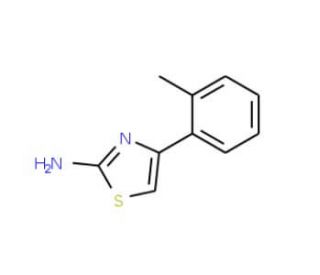 4-(2-methylphenyl)-1,3-thiazol-2-amine (CAS 5330-79-0) - chemical structure image