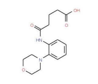 4-(2-Morpholin-4-yl-phenylcarbamoyl)-butyric acid (CAS 436088-59-4) - chemical structure image