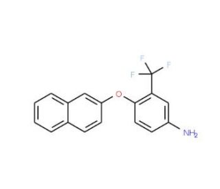 4-(2-Naphthyloxy)-3-(trifluoromethyl)aniline - chemical structure image